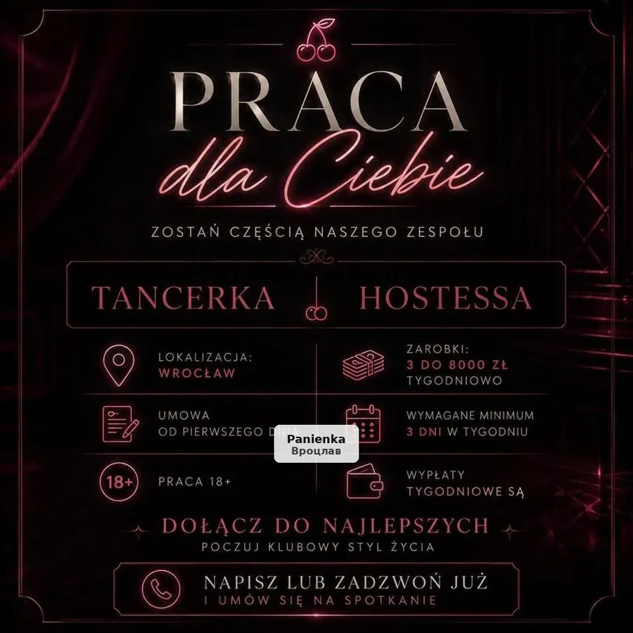 Praca dla tancerki i hostessy w renomowanym klubie - 1/1